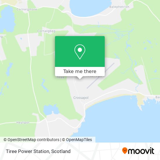 Tiree Power Station map