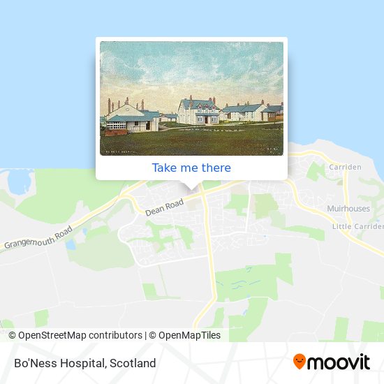 Bo'Ness Hospital map