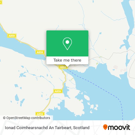Ionad Coimhearsnachd An Tairbeart map