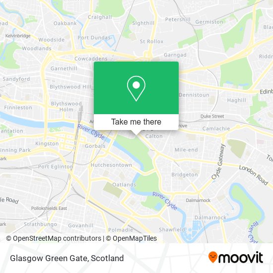 Glasgow Green Gate map