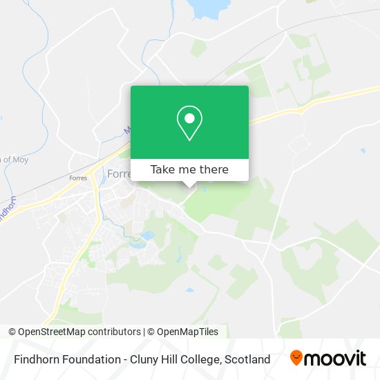 Findhorn Foundation - Cluny Hill College map