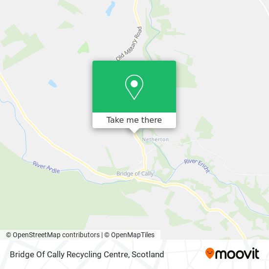 Bridge Of Cally Recycling Centre map