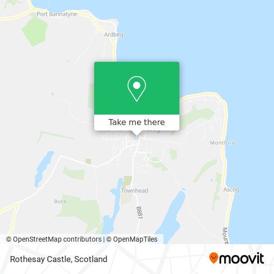 Rothesay Castle map