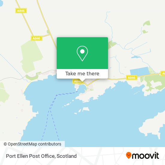 Port Ellen Post Office map