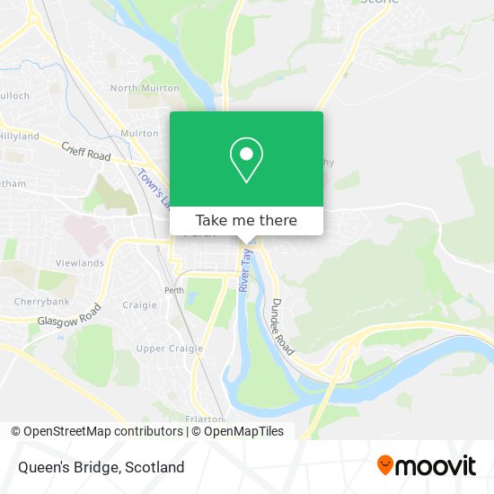 Queen's Bridge map