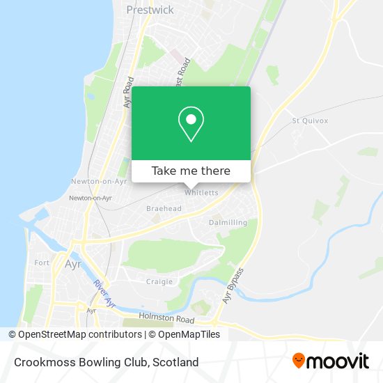 Crookmoss Bowling Club map