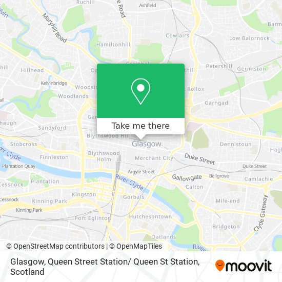 Glasgow, Queen Street Station/ Queen St Station map