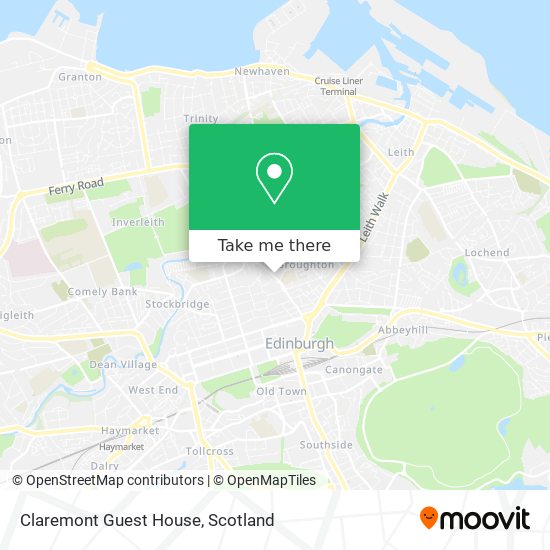 Claremont Guest House map