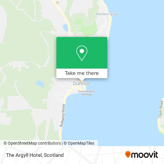 The Argyll Hotel map