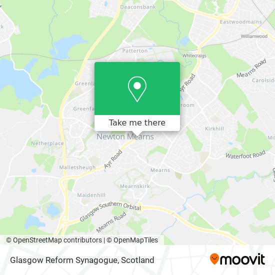 Glasgow Reform Synagogue map