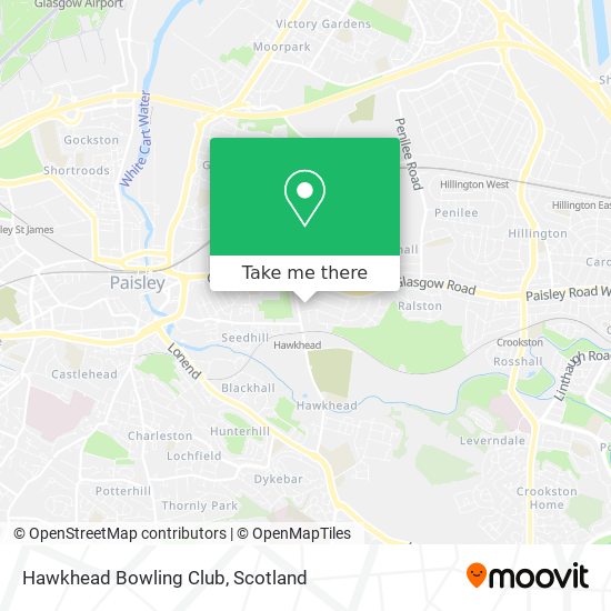 Hawkhead Bowling Club map