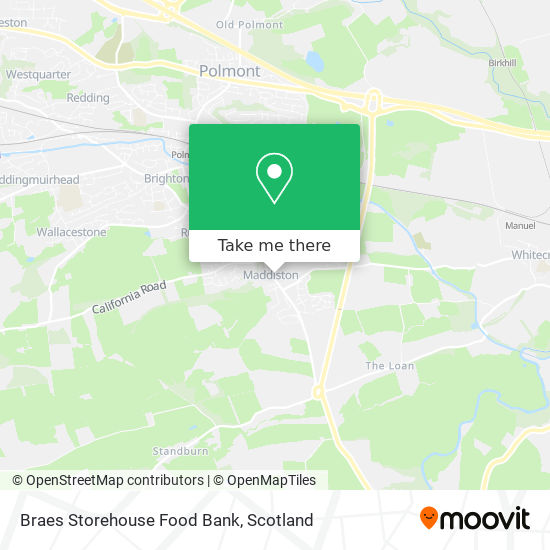 Braes Storehouse Food Bank map