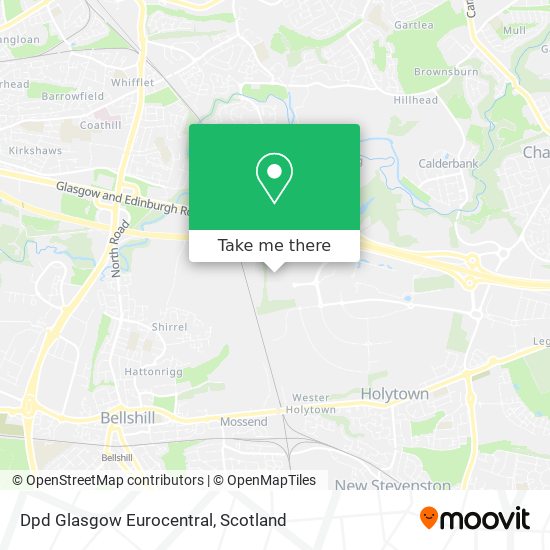 Dpd Glasgow Eurocentral map