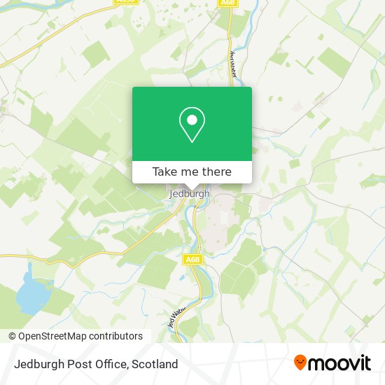 Jedburgh Post Office map