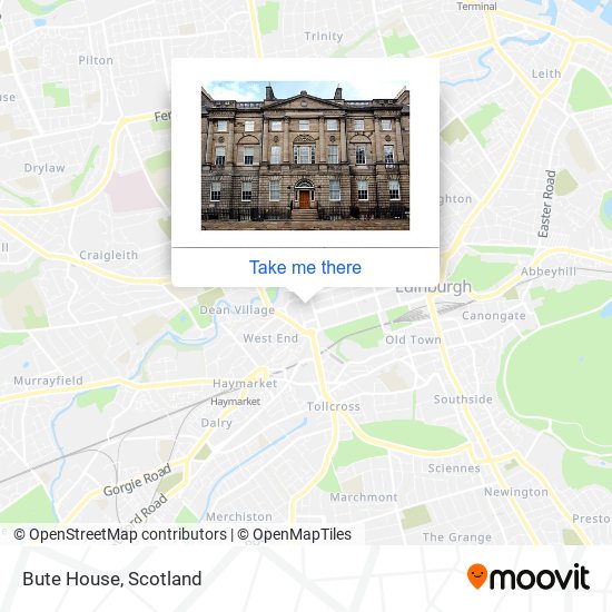 Bute House map