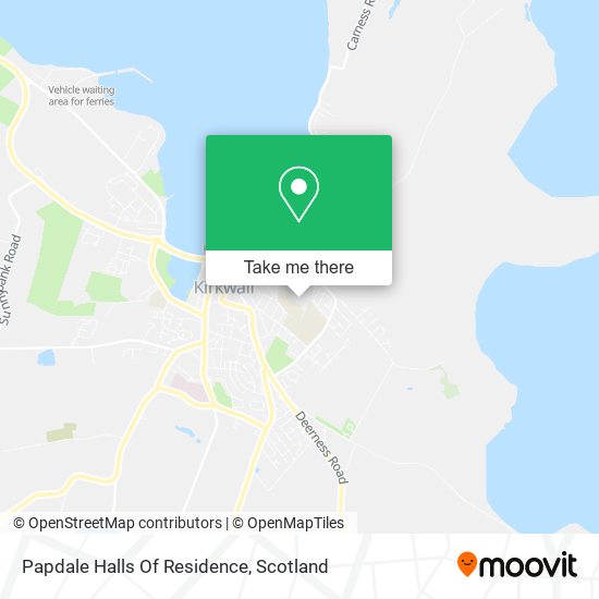Papdale Halls Of Residence map