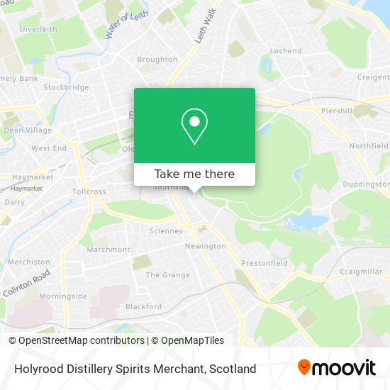 Holyrood Distillery Spirits Merchant map