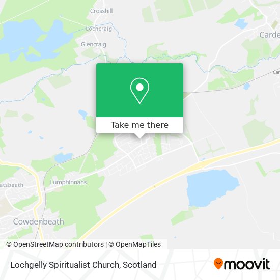 Lochgelly Spiritualist Church map