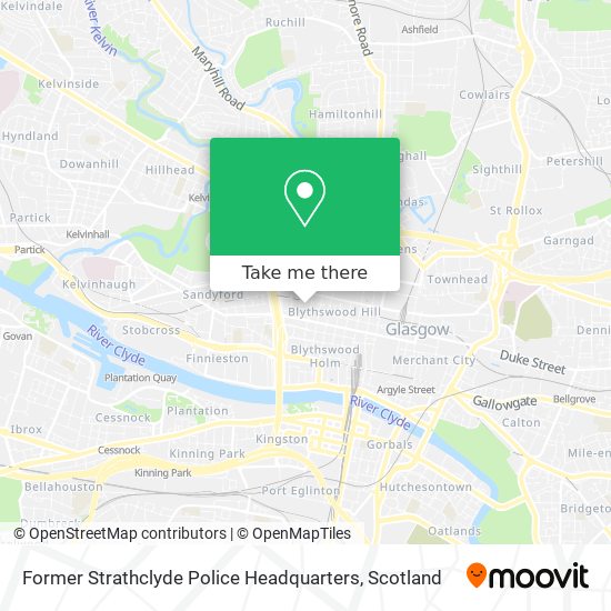 Former Strathclyde Police Headquarters map