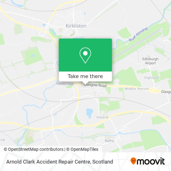 Arnold Clark Accident Repair Centre map