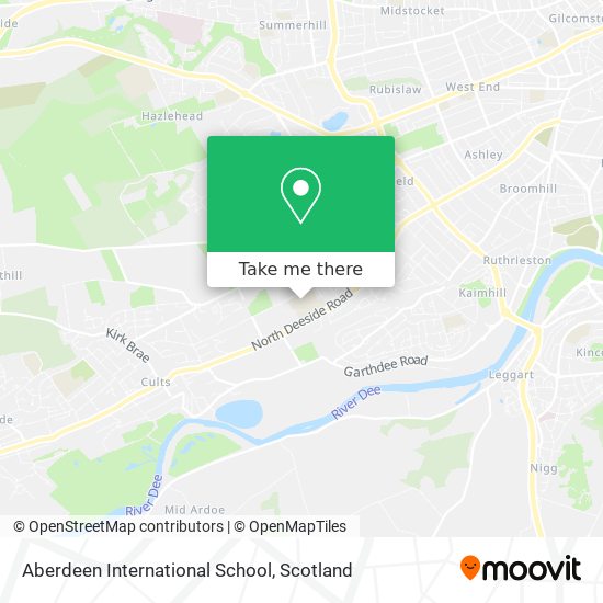 Aberdeen International School map