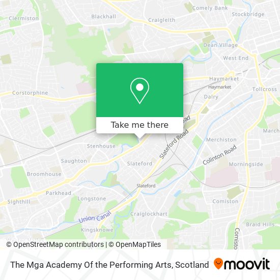 The Mga Academy Of the Performing Arts map