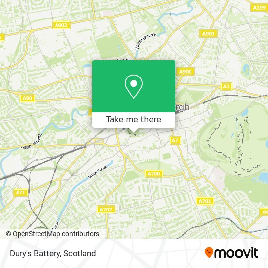 Dury's Battery map