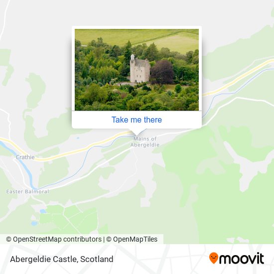 Abergeldie Castle map