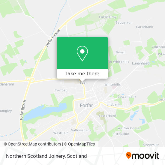 Northern Scotland Joinery map