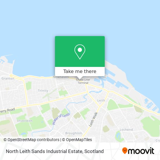 North Leith Sands Industrial Estate map