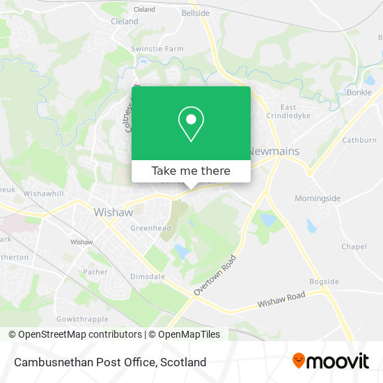 Cambusnethan Post Office map