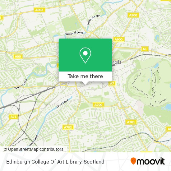 Edinburgh College Of Art Library map