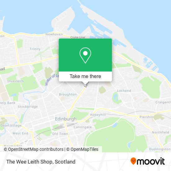 The Wee Leith Shop map