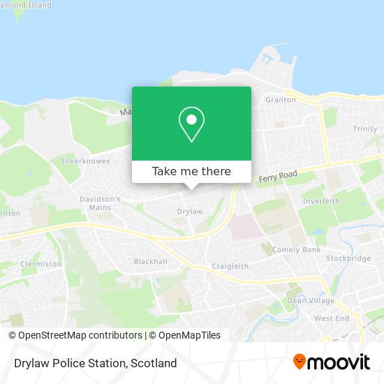 Drylaw Police Station map