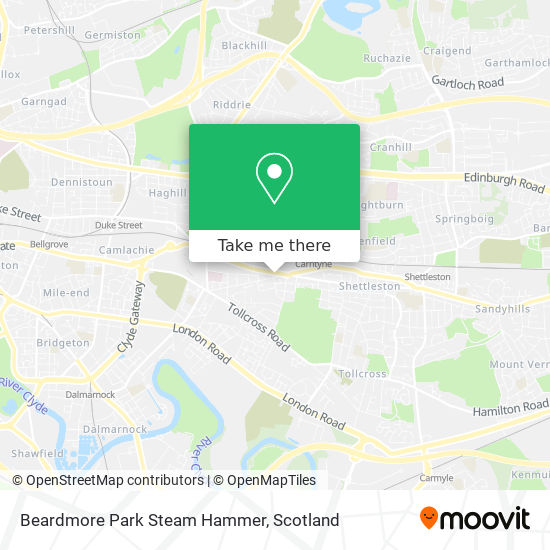 Beardmore Park Steam Hammer map