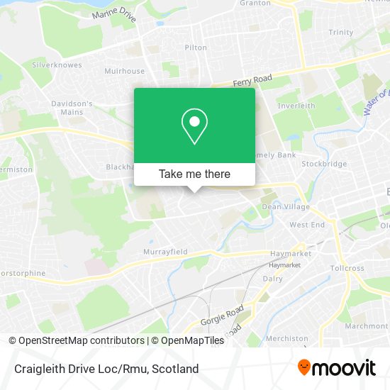 Craigleith Drive Loc/Rmu map
