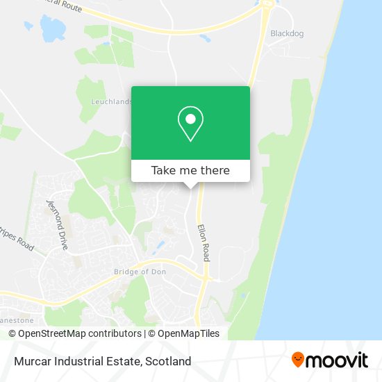 Murcar Industrial Estate map