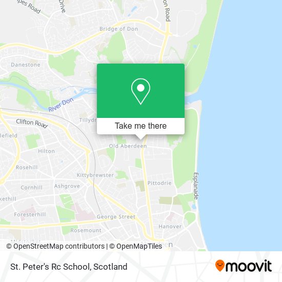 St. Peter's Rc School map