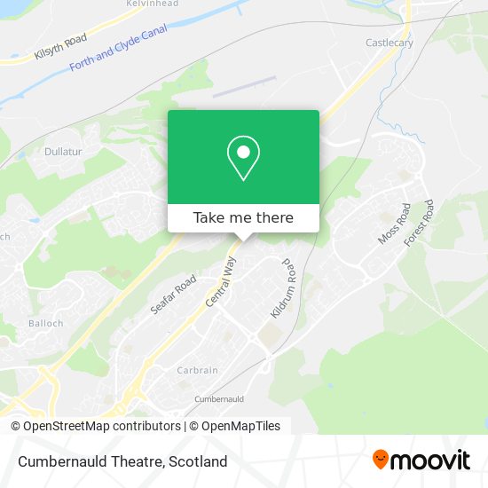 Cumbernauld Theatre map