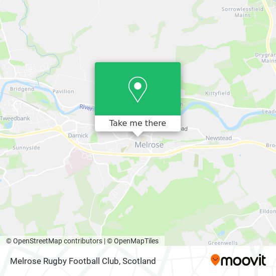 Melrose Rugby Football Club map