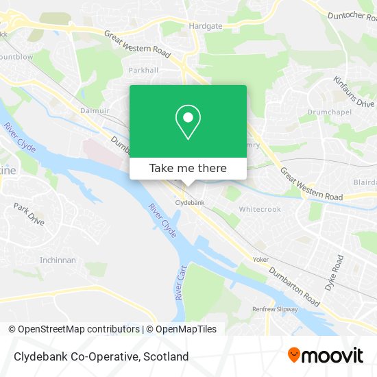 Clydebank Co-Operative map