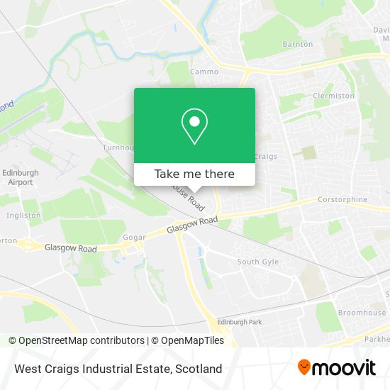 West Craigs Industrial Estate map