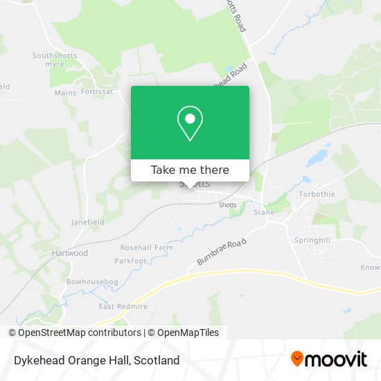 Dykehead Orange Hall map