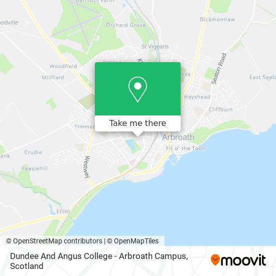 Dundee And Angus College - Arbroath Campus map