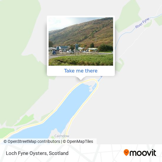 Loch Fyne Oysters map