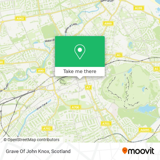 Grave Of John Knox map