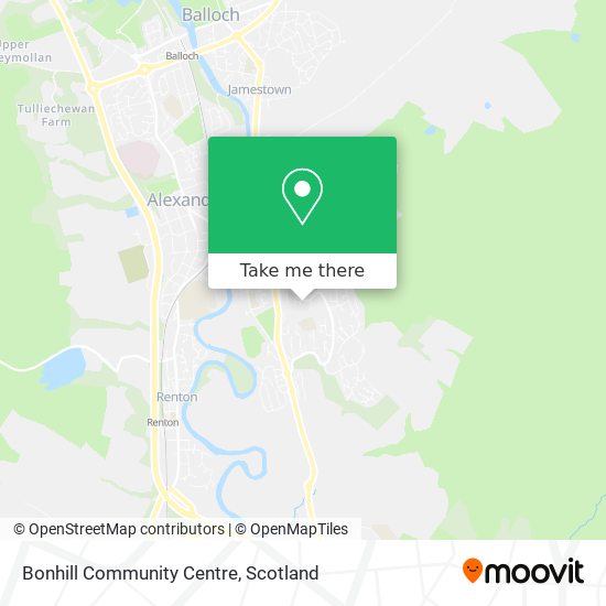 Bonhill Community Centre map