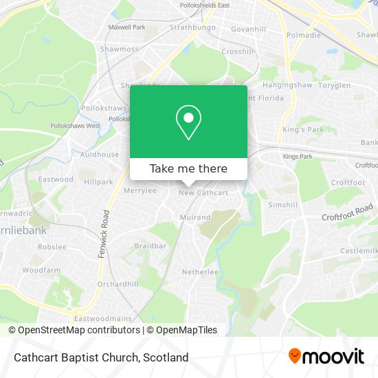 Cathcart Baptist Church map