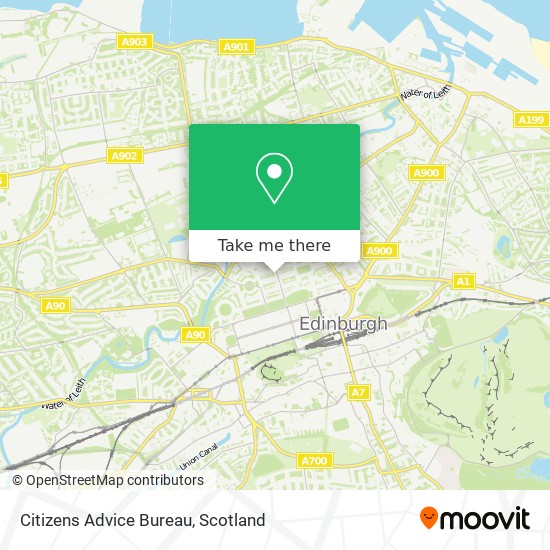 Citizens Advice Bureau map