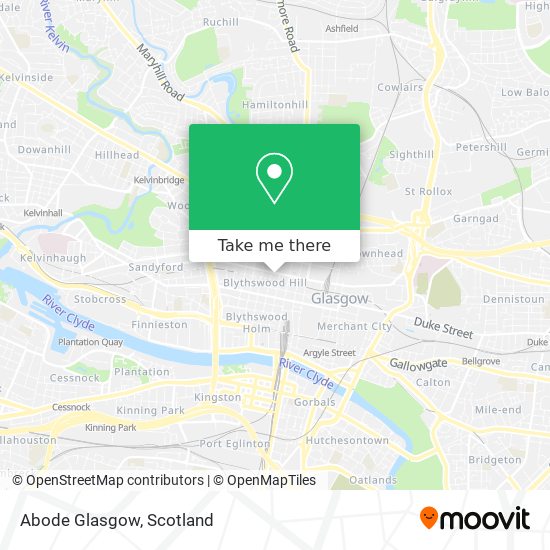 Abode Glasgow map